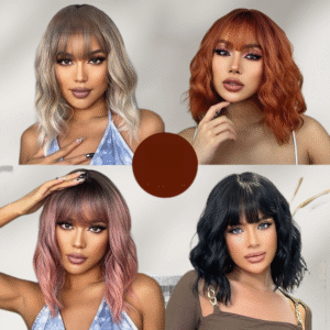 Zeus Wigs | wigs for women short hair bobbed head small curls brown