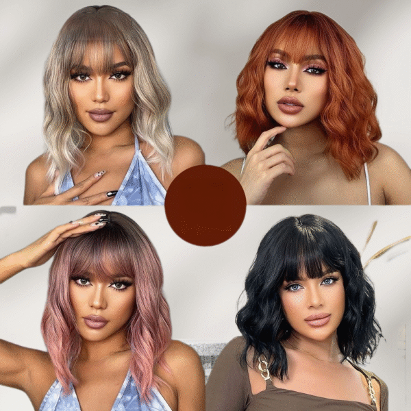 Zeus Wigs | wigs for women short hair bobbed head small curls brown