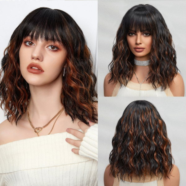 Zeus Wigs|Light blonde short bob wig wool small curls - 图片 5