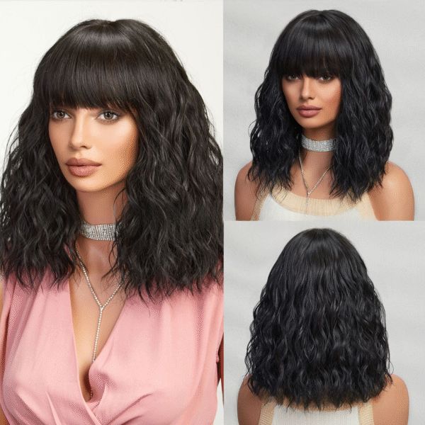 Zeus Wigs|Light blonde short bob wig wool small curls - 图片 4
