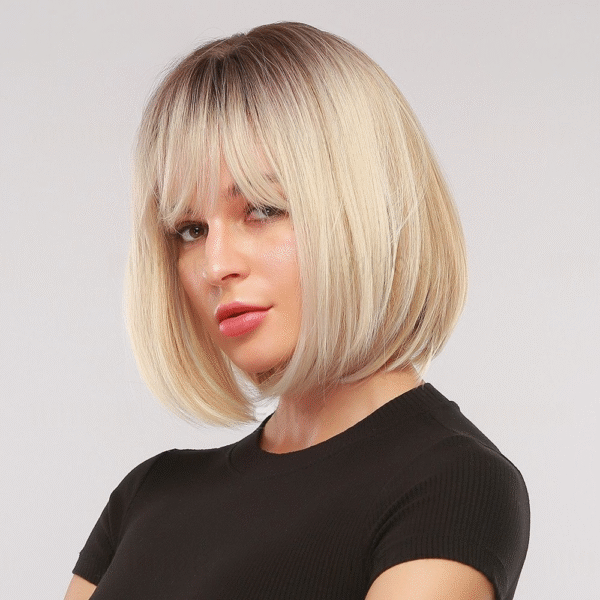 Zeus Wigs|Brown gradient blonde short bob wig - 图片 3
