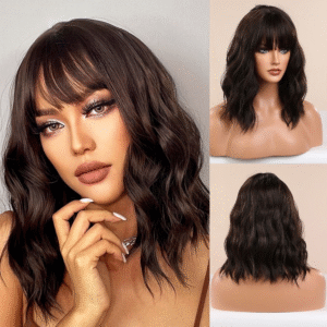 Zeus Wigs | Black brown short bob wig