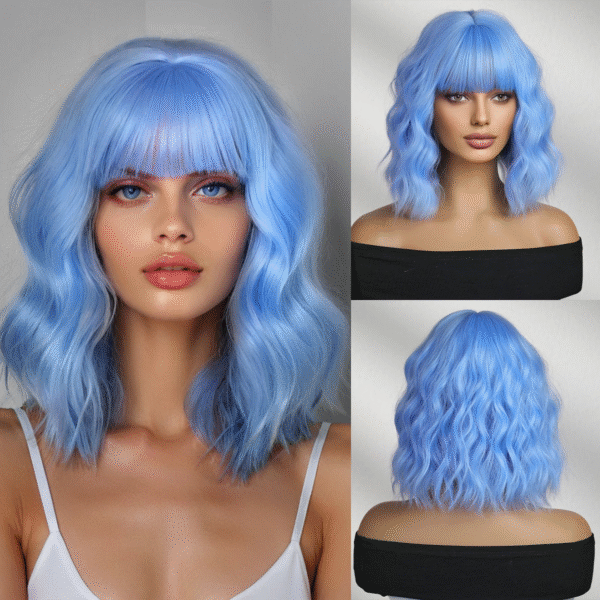 Zeus wig | red short hair bob wig with bangs - 图片 5