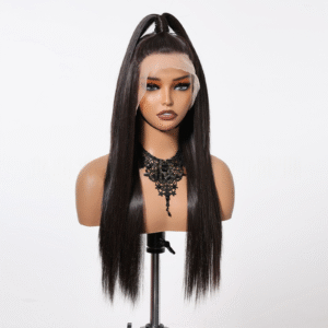 Zeus Wig | Large Area 13*6 Imported Silk Lace Long Straight Hair Wig for Women with Free Parting and Versatile Styling for the Entire Head