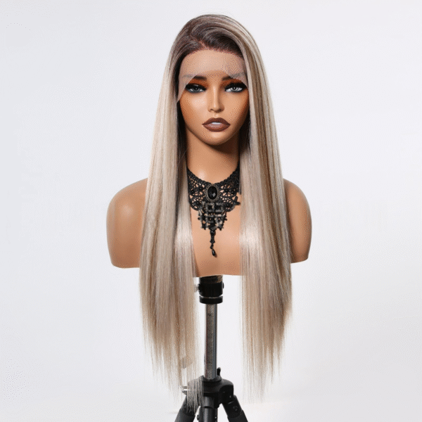 Zeus Wig | Large Lace 13*6 Wig Platinum Top Gradient Color Long Straight Hair European and American Hot Selling Full Head Wig