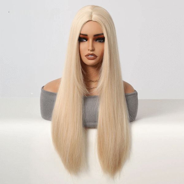 Zeus Wig | Natural light golden straight lace wig - 图片 2