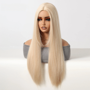 13*6 Silk Black Lace Wig Women Full Head Cover with Free Slit Breathable