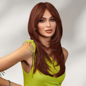 Zeus Wig | Dark brown wig with bangs