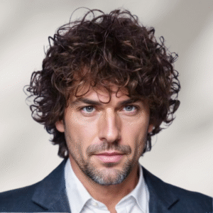 Zeus wig fluffy dark brown wig short high temperature wire chemical fiber