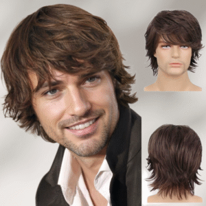Zeus Wigs|Men's brown wig