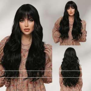 Zeus Wigs|Real human hair black wavy wig