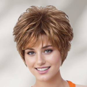 Zeus Wig|Golden Gradient Granny Wig Small Curls