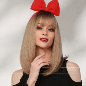 Zeus wig |Brown dyed medium-length straight wig