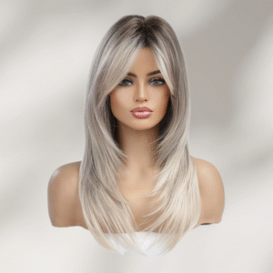 Zeus wig |Light golden blonde ombre wig