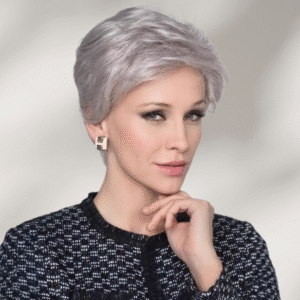 Zeus Wigs|Elderly gray and white wig with small curls