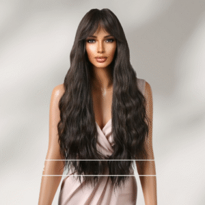 Zeus Wigs|Natural Black Long Curly Hair Big Wave Ladies Wigs