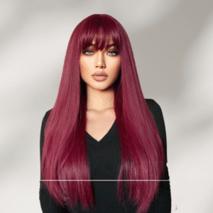 Zeus wig |Burgundy Synthetic Wigs