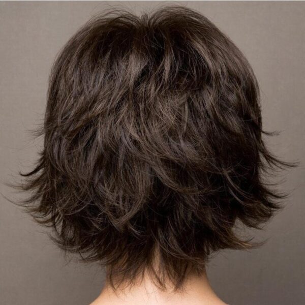 Zeus Wig | hort Brown Synthetic Wigs - 图片 2