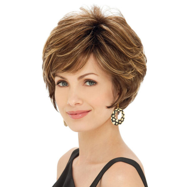Zeus Wigs|Brown Blonde Wigs Small Curls - 图片 2