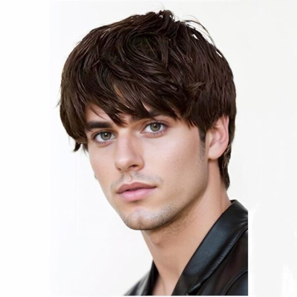 Zeus Wig|Brown Wig Short High Temperature Silk Chemical Fiber - 图片 4