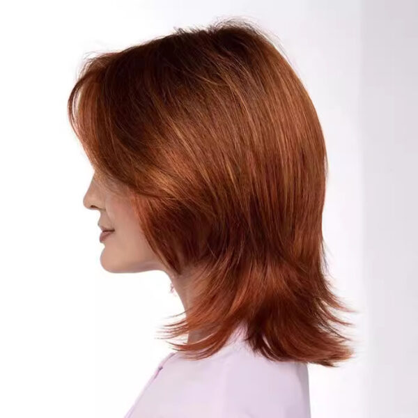 Zeus Wigs|Brown Red Wigs Small Curls - 图片 2