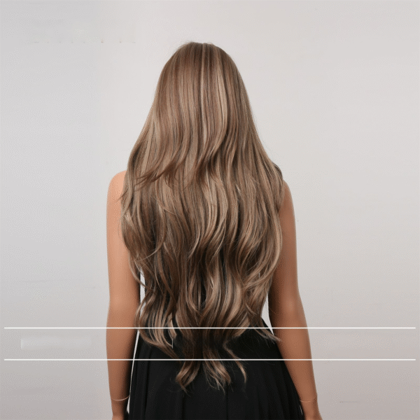 Zeus Wigs|Milk tea brown wavy long hair wig - 图片 3