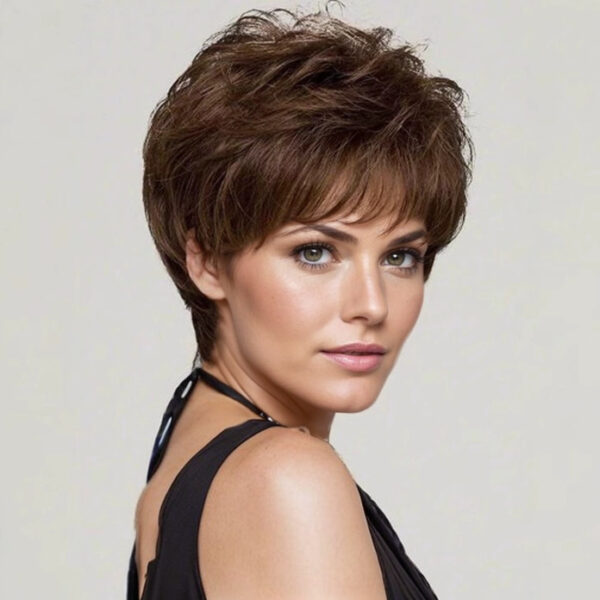 Zeus Wigs|Brown Wigs Small Curls - 图片 2