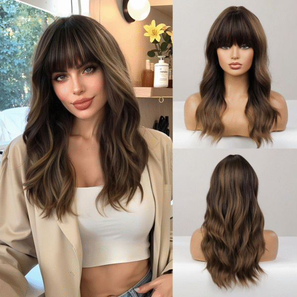 Zeus wig | High-quality brown long curly wig - 图片 4