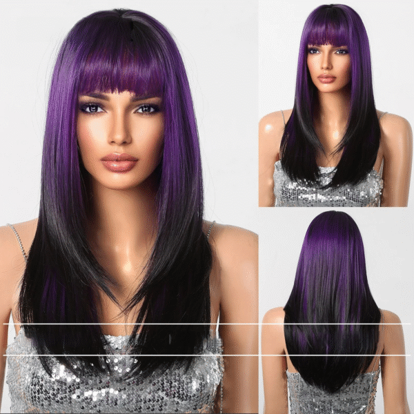 Zeus Wigs|Golden brown long hair wig with golden gradient - 图片 4
