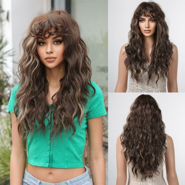 Zeus Wig | yed Wool Curly Synthetic Wig - 图片 4