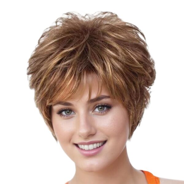 Zeus Wig|Golden Gradient Granny Wig Small Curls - 图片 4