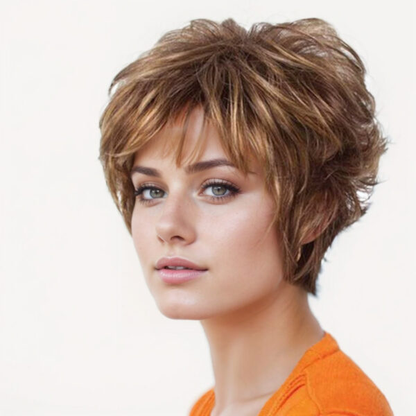 Zeus Wig|Golden Gradient Granny Wig Small Curls - 图片 2