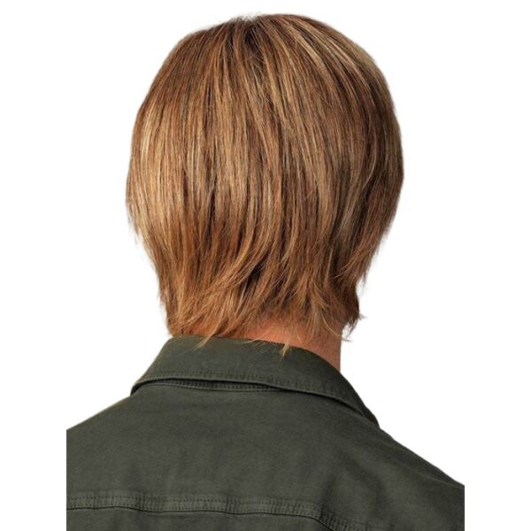 Zeus Wig | Golden brown side-swept bangs wig - 图片 4