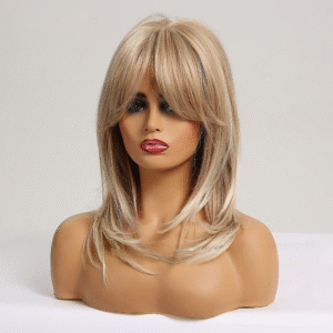Zeus Wigs|Luxurious brown-gold gradient wig