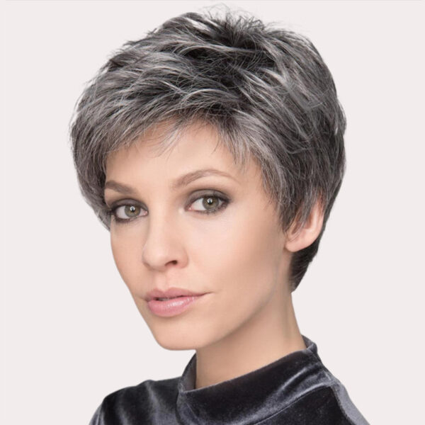 Zeus Wigs|Elderly gray and white wig with small curls - 图片 4