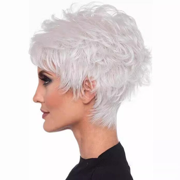 Zeus Wigs|White Wigs Small Curls - 图片 3
