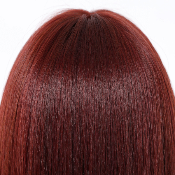 Zeus wig|Deep red long straight bangs wig - 图片 3