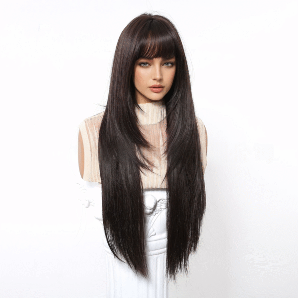 Zeus wig | Natural black high temperature silk wig - 图片 2