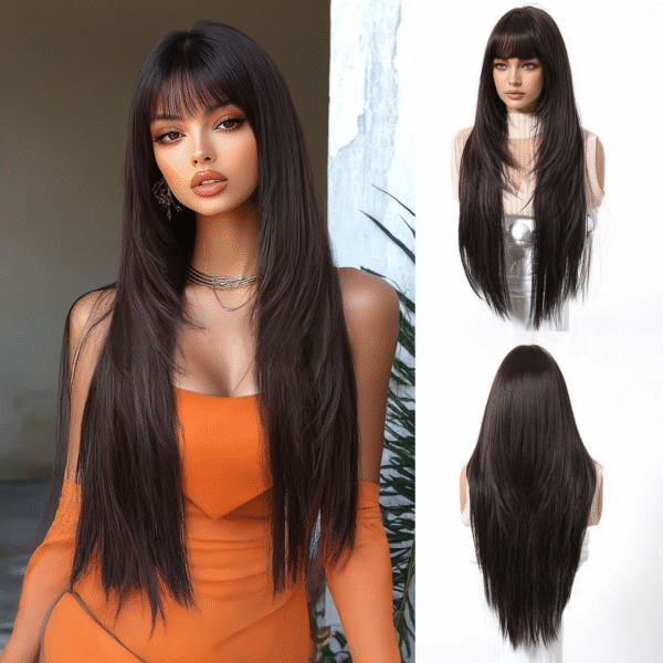 Zeus wig | Natural black high temperature silk wig - 图片 4