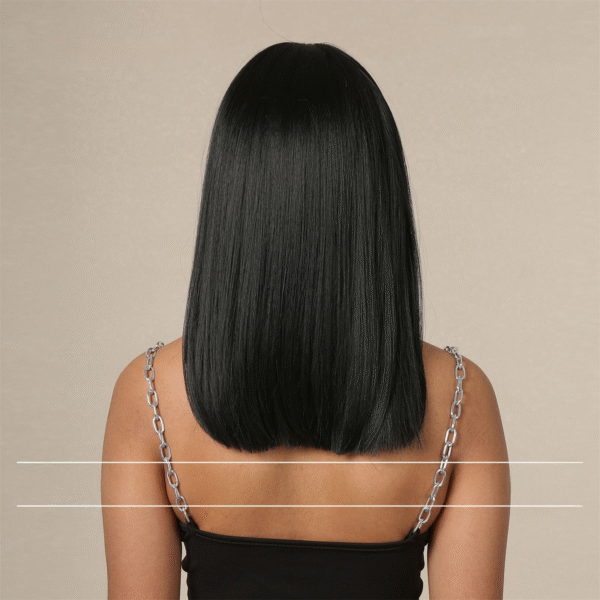 Zeus wig|Jet Black Straight Long Wig with Bangs - 图片 4