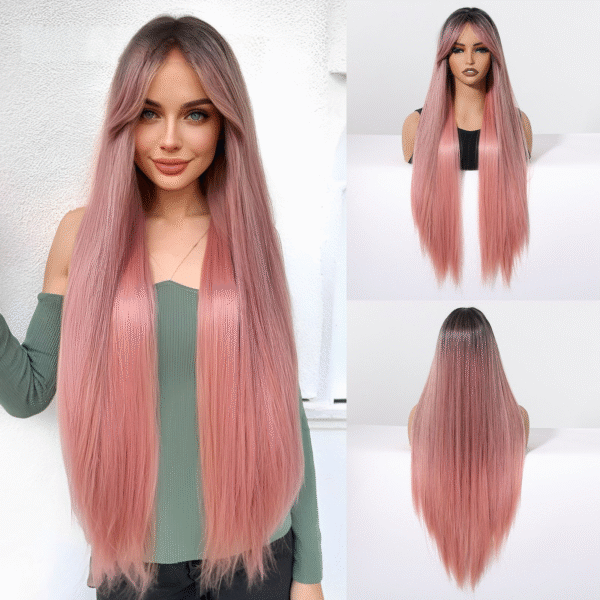 Zeus Wigs|Gradient pink bangs wig - 图片 4
