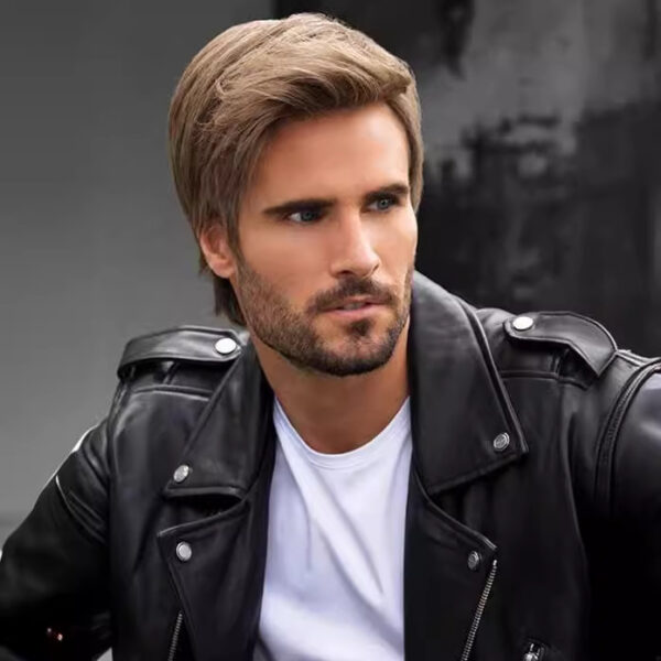 Zeus Wigs|Brown short hair men's wig - 图片 2