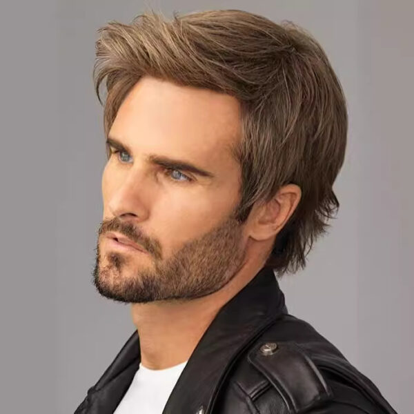 Zeus Wigs|Brown short hair men's wig - 图片 4